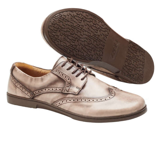 BRIQ Brogue Antique Brown - ZAQQ Barfußschuhe