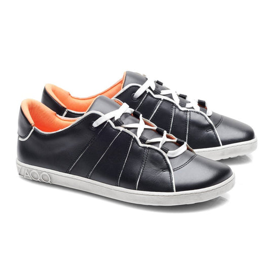 QQQ Low Black White - ZAQQ Barfußschuhe