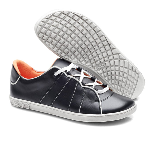 QQQ Low Black White - ZAQQ Barfußschuhe